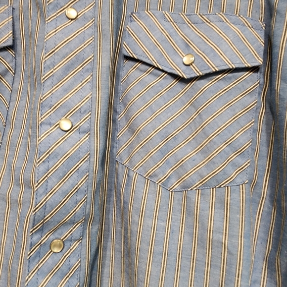 Wrangler Men's Western Long Sleeve Shirt Size Large - Picture 5 of 6